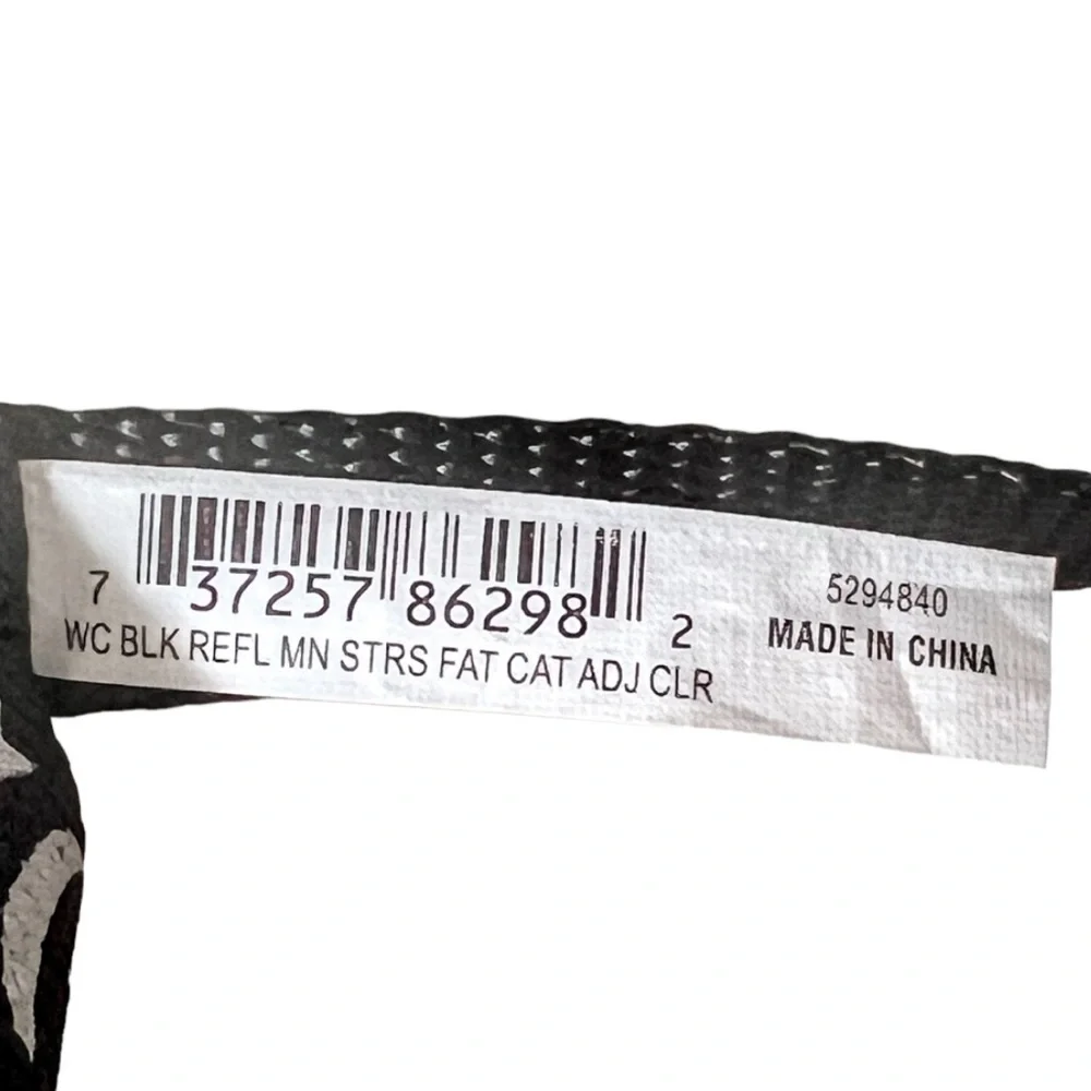 Whisker City Moon & Stars Black & White Reflective Cat Collar